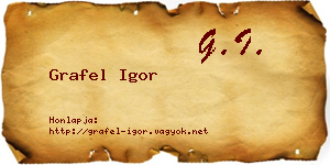 Grafel Igor névjegykártya